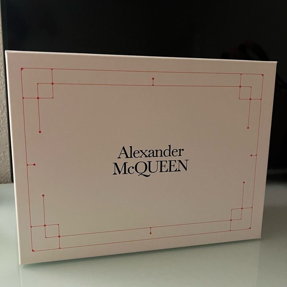 Alexander McQueen White Box with Red Accents